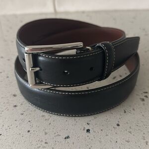 Daniel Cremieux Signature Men's Size 38 Brown Italian Leather Belt Solid Brass